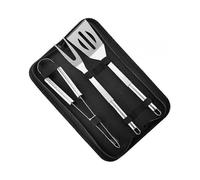 3pcs Bbq Accessories Stainless Steel Bbq Grill Tools Set - Premium Barbecue Grill Utensils Set In Aluminum Case - Perfect Grilling Presents Kit for Da
