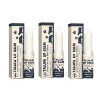 3PCS Beef Tallow Lip Balm Help Moisturize Lips Daily, Reduce Fine Lines, Nourish and Moisturize, Provide Gloss