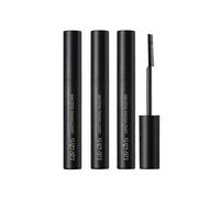 3pcs Black 3D Silk Fiber False Lash Mascara Waterproof Eyelash Extension Volume