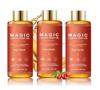 3PCS Body Oil,Magic Body Oil,100% Puro Y Natural,Reafirma E Hidrata La Piel,Revitaliza La Piel,Prevención De Estrías,Aceite Corporal Apretado
