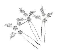 3Pcs Bridal Pin Metal Barrette Clip Hairpins Rhinestone Wedding Hairstyle Design Tools Women Hair Accessories(Color26)