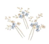3Pcs Bridal Pin Metal Barrette Clip Hairpins Rhinestone Wedding Hairstyle Design Tools Women Hair Accessories(Style 18)