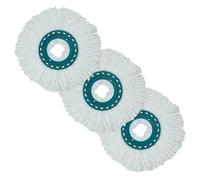 3PCS Cabezal De Repuesto De Microfibra Paño De Trapeador Giratorio Manos Libres, Compatible Con Leifheit, Cabezales Disco Limpio Trapeador Micro Almohadilla Limpiadora Piezas De Aspiradora