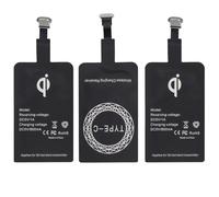 3Pcs Cargador Inalámbrico,Adaptador Qi Tipo C para Carga Inalámbrica 5V 1000mA,Receptor Delgado Universal Compatible para Google Pixel, Samsung Galaxy y Otros Teléfonos USB-C Android