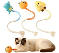 3pcs Cat Toys, Cat Rope Toy, Cat Teething Toy, Interactive Cat Toy, Cat Toys for Cleaning Teeth and Release Stress