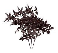 3Pcs Cimicifuga, 18 Inch Silk Faux Stems with Fall Leaf, Faux Branches for Vase Fireplace Mantel Centerpieces Farmhouse Home Garden Wedding