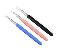 3PCS Clay Sculpting Needle Tool Set Suitable For Detailed Texturing Modeling Sculpting With Stainless Steel Bristles Wire Texture Tool