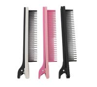 3pcs Clip Peine para Estilista Clips de Seccionamiento de Cabello con Agarre Cómodo, Diseño Ergonómico, Hecho de Material Plástico, Ideal para Estudios de Cabello, Salones y Uso