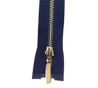 3pcs Close-End 15-30cm Open-End 40-70cm 3# Metal Zipper Tooth Zip For Bags Wallet Sewing Tailoring(A,OpenEnd-No3-50cm)