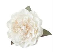 3pcs Cloth Simulation Flower Hair Clip Rose Hairpin Headdress Seaside Vacation Headwear For Girl Jewelry(B white)