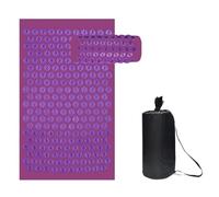 3PCS Cojín de masaje Estera acupresión for yoga Masajeador parte trasera del pie(Purple2)
