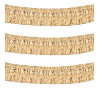 3PCS Cortinas de Papel de Aluminio, Cortina de Oropel,Rideau Paillette, Cortinas Fiesta Brillante Aluminio Flecos Cortinas para Decoración Pared Fiestas Cumpleaños Navidad Boda Graduación (30X300CM)