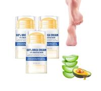 3Pcs Crema Para Pies con Urea, 2025 Barra Reparadora Talones Agrietados, Crema Hidratante para Pies, para Secos y Agrietados, Manos, Codos (Blanco)