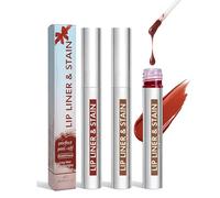 3pcs Delineador de Labios Peel-Off - Pintalabios Larga Duración e Impermeable, Tinte de Labios de Alta Pigmentación - Maquillaje Preciso para Cenas de Gala y Uso Diario (Cacao, Marrón Rojizo, Nude)