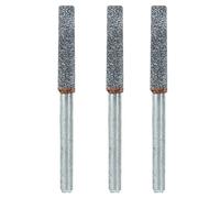 3Pcs Diamond Chainsaw Sharpening Burr Stones, 5/32 Inch Grinding Head