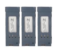3PCS Drone Batería de Litio, 3.7V 600mAh UAV Batería de Litio Batería de Cuadricóptero de Alta Capacidad con Cable de Carga para E58 E68 JY109 998PRO RC Drone