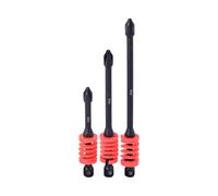3PCS Durability 65/90/110mm Magnetic Screwdriver Bits Set Auto Ejecting Design Anti Slip Surfaces for Secure Fastening Anti Slip Screwdriver Bits