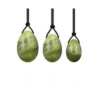3pcs Egg Set Natural Nephrite Jade Massager for Women - Muscle Tightening & Relaxation, Suitable for All Users