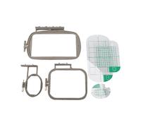 3PCS Embroidery Hoop Frame Set for Brother PE-500 PE-400D HE-240 LB-6700 -Is 955 950D 500D,3In1-A S
