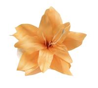 3pcs Fashion Elegance Lily Flower Hair Clip Girls Women Summer Beach Vacation Barrettes Multicolor Hairpin(Yellow)