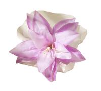 3pcs Fashion Elegance Lily Flower Hair Clip Girls Women Summer Beach Vacation Barrettes Multicolor Hairpin(Purple)