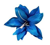 3pcs Fashion Elegance Lily Flower Hair Clip Girls Women Summer Beach Vacation Barrettes Multicolor Hairpin(Dark blue)
