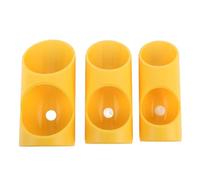 3PCS Foam Pipe Cutter Tool ABS Pipe Insulation Cutting Guide Fixture Precise Alignment for Home Industry (Yellow)