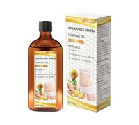 (3pcs)Ginger & Bee Venom Firming Hot Oil - Enhances Circulation, Aids Fat Burning, Moisturizes & Tones Skin During Workouts
