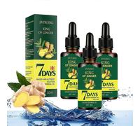 3pcs Ginger Germinal Oil, Ginger Hair Growth Serum, Ginger Essential Oil Stop Hair Loss Hair, Thinning Treatment