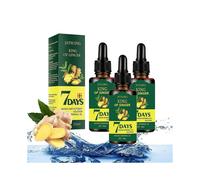 3pcs Ginger Germinal Oil, Ginger Hair Growth Serum, Ginger Essential Oil Stop Hair Loss Hair, Thinning Treatment