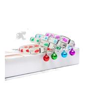 3pcs Glow In The Dark Cat Collar with Bell: Adjustable Pet Safety Collar for Puppies & Cats Night Walking Accessories