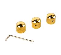 3PCS Guitar Dual Stacked Knobs | Tone Control Metal Knob Replacement for Electric Guitar/Bass | Secure Grip Texture, Easy Installation (GD106 Golden)