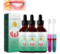 3Pcs Gum Regrowth Drops,Gum Repair Drops,Protect Gum Health And Repair Gum Recession