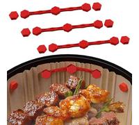 3Pcs Hebilla de Silicona Magnética para Freidora de Aaire, Juego Imanes Silicona para Freidora de Aire, Papel de Horno Airfryer para Sujetar y Prevenir la Combustión