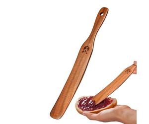 3pcs Holzdünnspurtle, Sauerteig Spatel Spatel Schaber mit Hangloch | Brot Schneebebesen, Mix von Löffeln zum Kochen, Ausbreiten, Bakcken, Küchenutensilien