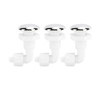 3PCS Hot Tub Air Jet Nozzle Set,Spa Hot Tub Jets Replacements,PVC Twisting Bow Bubble Nozzles for Massage Bathtub & Swimming Pool, 1.18in Diameter with Oxidation Resistant Material