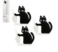 3PCS Imán para Guardar Bigotes De Gato, Jarrón Imantado para Bigotes Gato, Mini Jarrones Acrílicos Imantados para, Jarrón Soporte Imantado para Pelo Gatos para Pizarra Blanca O Armario