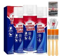 3Pcs Inbuyus Leak Sealant Spray,Leak Repair Waterproof Sealant Sprays With Brush,Multi-Surface Leakrepair Indoor And Outdoor Waterproof Coating,Fast Drying,Easy To Apply