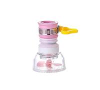3pcs Kitchen Faucet Can Rotate Extend Anti-Splashing The Filter Home Universal Water Multifunction Wash Basin Shower Para Cocina(Pink)