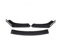 3pcs Labbro Anteriore per Auto Non Regolabile ABS Universale Modificato Paraurti Anteriore Labbro Body Kit Spoiler per Civic 2016 2017 2018 JUNOOS(Carbon Fiber Look)