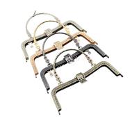 3pcs/lot 20.5cm M Vintage Metal Purse Frame Golden Antique Bronze Silver Kiss Clasp Handle DIY Bag Accessories(Mix color 4pcs)