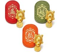 3PCS Lucky Turtle Wallet Charm Gold Coin Purse Bag Feng Shui Gift (Mix)