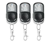 3Pcs Mando Garaje Clonador Universal 433.92Mhz, Mando a Distancia Duplicador con 4 Botones, Puerta Garaje Codigo Fijo Control Remoto Inalámbrico Automático Garage Gate Openers- Incluida Batería