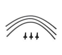 3Pcs Milk Tubes Hoses Replacement with Connectors for EQ9 EQ700 Fully Automatic Coffee Machine, 13.4in Silicone Milk Tube Hoses Smooth Easy Clean for TI9555X9DE TI955F09DE 20 10