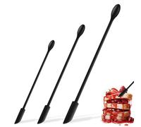 3PCS Mini Espátulas de Silicona, Utensilios de Cocina, Pequeña Cuchara de Silicona, Espátula de Botellas
