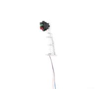 3Pcs Modelo Ferrocarril N Escala 1:87 Track, Señales 2-LEDs Verde Rojo Bloque Luces, Para Diseño De Tren, Con LED Blancos