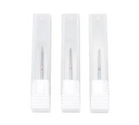 3pcs Nail Tungsten Steel Drill Bits Set, Dual Head Nail Drill Bit, Grinding Heads for Home Salon, 2 in 1 Dual End Nail Drill Bits with Fine Grinding Head, Portable