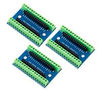 3pcs Nano IO Shield V1.O Placa de expansión sencilla con terminales de tornillo compatible con Nano Versión 3.0 y versiones anteriores, ideal para proyectos de prototipos Arduino Nano
