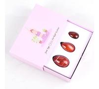 3pcs natural cornalina yoni egg set mujeres Kegel ejercicio, 3 huevos con caja