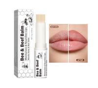 3PCS Natural Tallow Beeswax Chapstick, Soothes Chapped Dry Lips, Long-Lasting Moisturizing Lip For Cracked and Dull Lip
